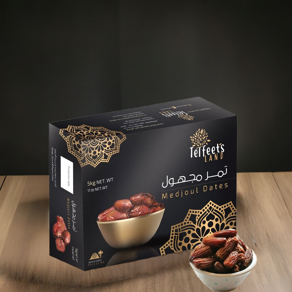 Premium Palestinian Medjoul Dates 5kg - Telfeetsland